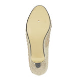 Gold Flat Shoes