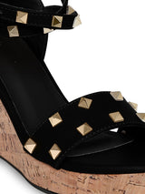 Tao Paris Kayra TP10025-01 Studded Black Wedges