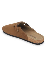Brown Suede Winter Cork-Latex Soft Footbed Flats (TC-100506-BRO)
