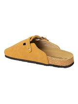 Camel Suede Cork-Latex Soft Footbed Flats (TC-100506-CAM)