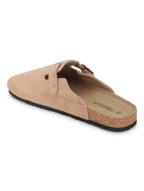 Taupe Suede Winter Cork-Latex Soft Footbed Flats (TC-100506-TAU)