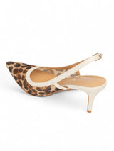 Beige Leopard Mesh Buckle Stiletto Heel Sandals (TC-1014-1-BEIGLEO)