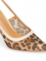 Beige Leopard Mesh Buckle Stiletto Heel Sandals (TC-1014-1-BEIGLEO)
