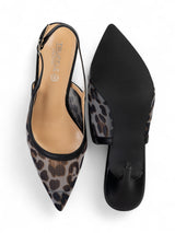 Black Leopard Mesh Buckle Stiletto Heel Sandals (TC-1014-1-BLKLEO)