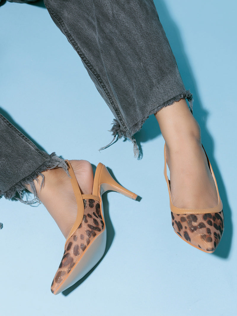 Camel Leopard Mesh Buckle Stiletto Heel Sandals (TC-1014-1-CMLLEO)