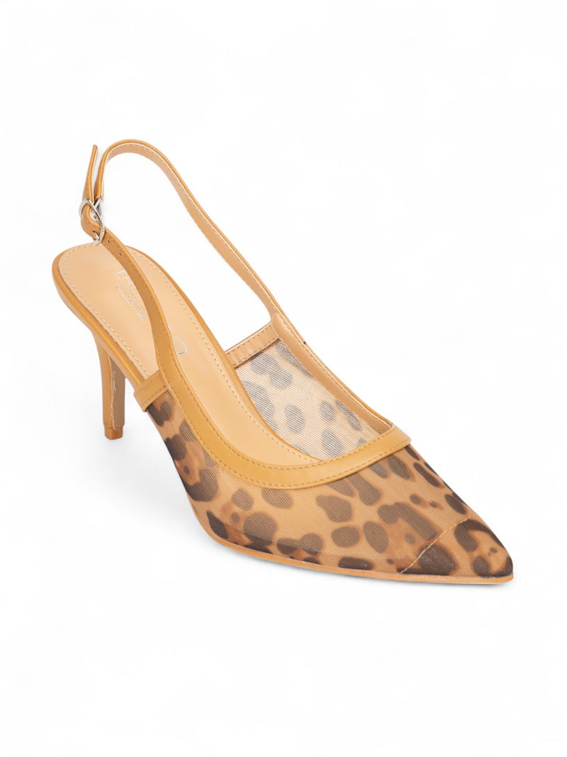 Camel Leopard Mesh Buckle Stiletto Heel Sandals (TC-1014-1-CMLLEO)