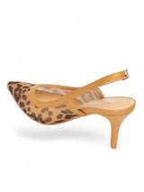 Camel Leopard Mesh Buckle Stiletto Heel Sandals (TC-1014-1-CMLLEO)