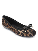 Leopard PU Stylish Slip-On Flat Ballerina (TC-1213-LEO)