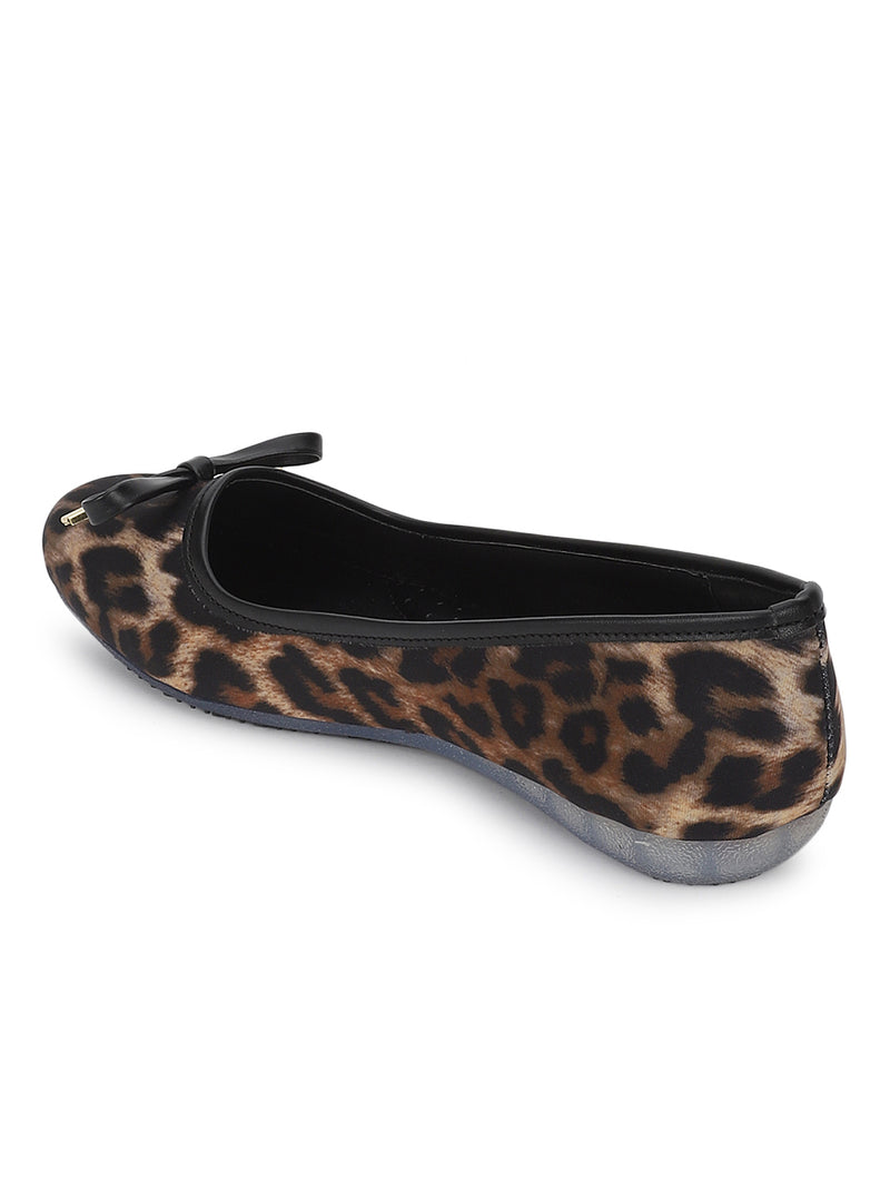 Leopard PU Stylish Slip-On Flat Ballerina (TC-1213-LEO)