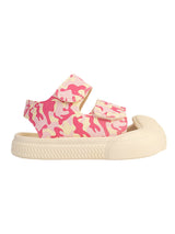 Pink Wrap Toe Camouflage Velcro Sandals For Kids-Unisex (TC-1218-PNK)