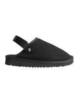 Black Suede Adjustable Strap Velcro Slip-On Flats (TC-2026-2-BLK)