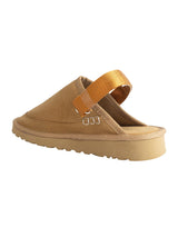 Camel Suede Adjustable Strap Velcro Slip-On Flats (TC-2026-2-CML)