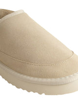 Beige Suede Adjustable Strap And Top Design Velcro Flats For Men (TC-2026-3-BEIG)
