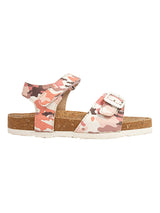 Pink Camouflage Cork-Latex Footbed Velcro Sandals For Kids-Unisex (TC-261102-PNK)