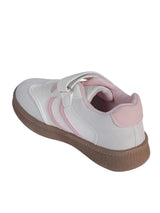 Pink Synthetic Leather Velcro Sneakers For Kids-Unisex (TC-589-PNK)