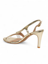 Light Gold Patent Leather Stiletto Heel Sandals (TC-65302-100-LGLD)