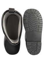 Black Rubber Bear Applique Detailed Slip-On Rain Boots For Kids-Unisex (TC-97-899-BLK)