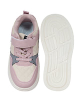 Pink Synthetic Leather Velcro Sneakers For Kids-Unisex (TC-A12-B-PNK)