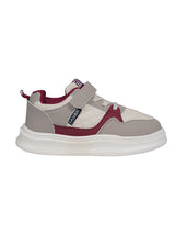 Red Synthetic Leather Velcro Sneakers For Kids-Unisex (TC-A12-RED)