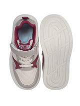 Red Synthetic Leather Velcro Sneakers For Kids-Unisex (TC-A12-RED)