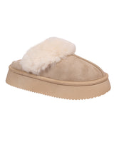 Beige Suede Winter Warm Flatform Flats (TC-AM02-1755-BEIG)