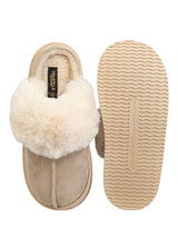 Beige Suede Winter Warm Flatform Flats (TC-AM02-1755-BEIG)