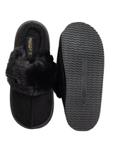 Black Suede Winter Warm Flatform Flats (TC-AM02-1755-BLK)