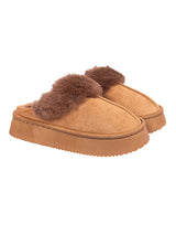 Camel Suede Winter Warm Flatform Flats (TC-AM02-1755-CAM)