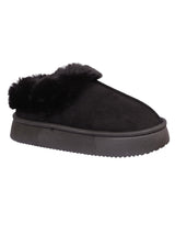 Black Suede Winter Warm Flatform Boots (TC-AM02-1758-BLK)