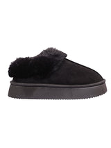Black Suede Winter Warm Flatform Boots (TC-AM02-1758-BLK)