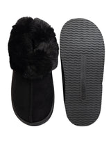 Black Suede Winter Warm Flatform Boots (TC-AM02-1758-BLK)