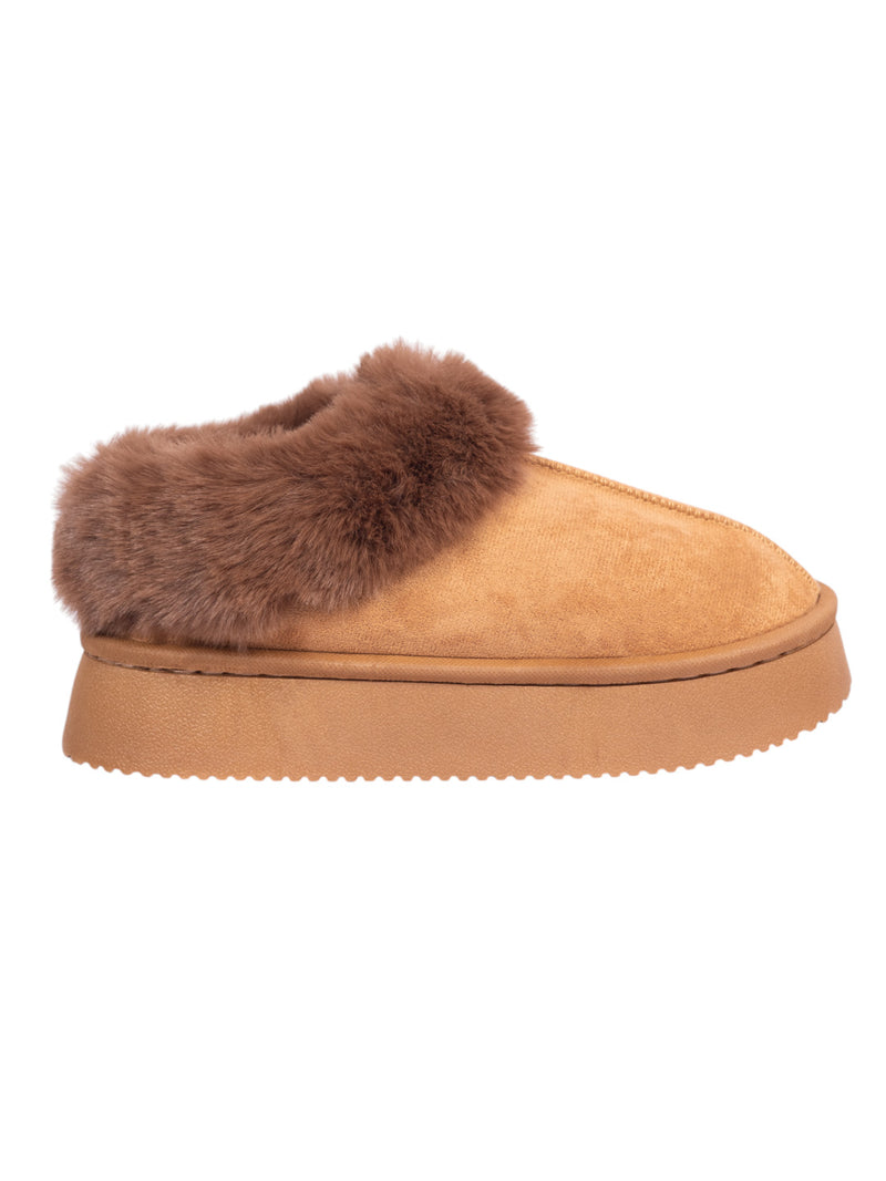Camel Suede Winter Warm Flatform Boots (TC-AM02-1758-CAM)