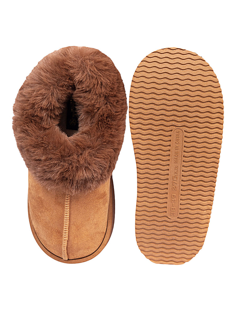 Camel Suede Winter Warm Flatform Boots (TC-AM02-1758-CAM)
