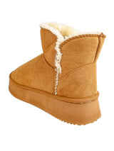 Camel Suede Winter Thick Sole Snow Ankle Boot (TC-AM08-217-CAM)