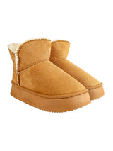 Camel Suede Winter Thick Sole Snow Ankle Boot (TC-AM08-217-CAM)
