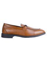 Tan Synthetic Leather Solid Round Toe Loafers For Men (TC-AVI-04-TAN)