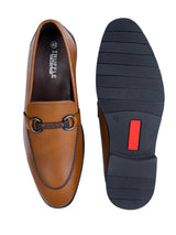 Tan Synthetic Leather Solid Round Toe Loafers For Men (TC-AVI-04-TAN)
