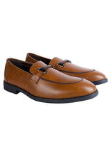 Tan Synthetic Leather Solid Round Toe Loafers For Men (TC-AVI-04-TAN)