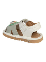 Grey Synthetic Leather LED Light And Chu-Chu Sound Musical Comfort Flat Sandals (TC-B13-GRY)