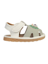 Grey Synthetic Leather LED Light And Chu-Chu Sound Musical Comfort Flat Sandals (TC-B13-GRY)