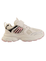White Pink Mesh Velcro Sneakers For Kids-Unisex (TC-B8819-WHTPNK)