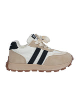 Black Synthetic Leather Lace-Up Sneakers For Kids-Unisex (TC-C228-B-BLK)