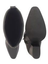 Black Leather Winter High-End Stylish Long Boots (TC-CARVELLA-BLK)