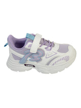 Purple Mesh Top Design And Durable Sole Velcro Sneakers For Kids-Unisex (TC-F33-2-PUR)
