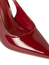 Burgundy Patent Leather Pointed Toe Stiletto Pumps (TC-H1223-BUR)
