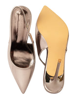 Pewter Patent Leather Pointed Toe Stiletto Pumps (TC-H1223-PEW)