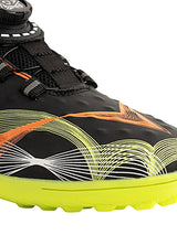 Black Orange Synthetic Leather Rotating Button Closure Football Sneakers For Kids-Unisex (TC-L9717-BLKORA)