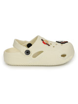 Cream Stylish Slip-On Clogs For Kids-Unisex (TC-LCLOG1-CRM)