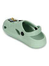 Green Stylish Slip-On Clogs For Kids-Unisex (TC-LCLOG1-GRN)