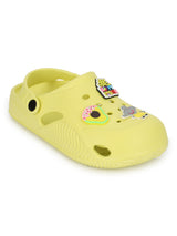 Yellow Stylish Slip-On Clogs For Kids-Unisex (TC-LCLOG1-YEL)